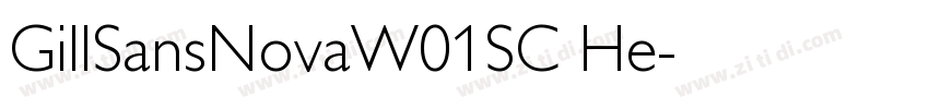 GillSansNovaW01SC He字体转换